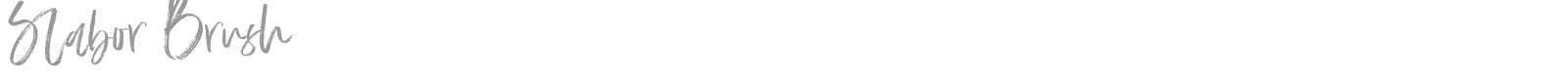 Slabor Brush font preview